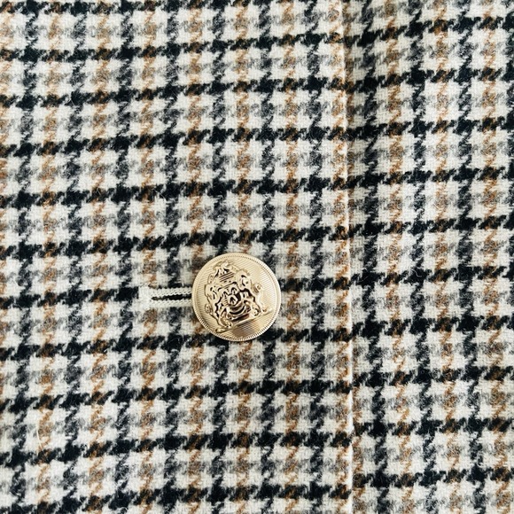 Ann Taylor LOFT Skirt Plaid Tweed Lined button faux wrap women's size 12 - Picture 5 of 12